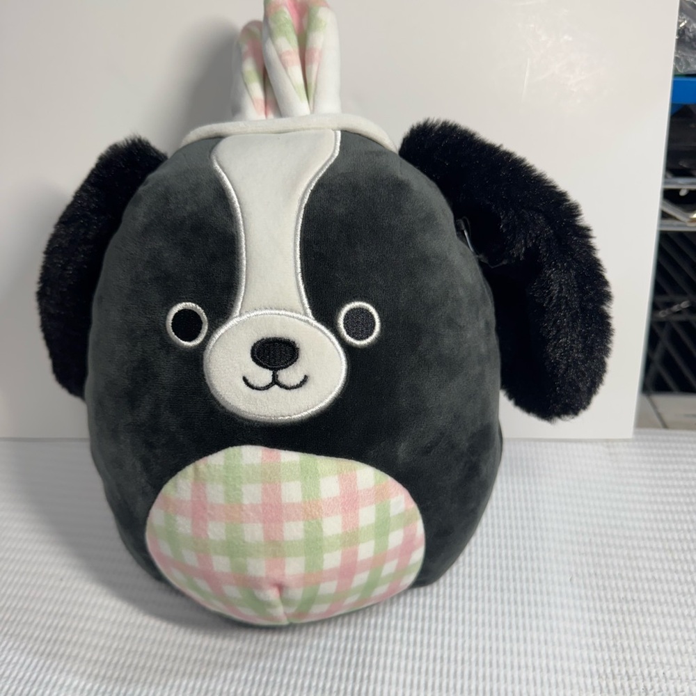 Black and White Squishmallows Dog